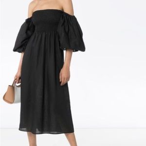 Sleeper “Atlanta” off the shoulder, midi dress